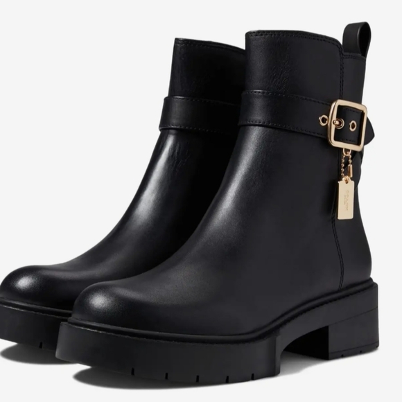 Coach leather platform boots - Picture 2 of 13